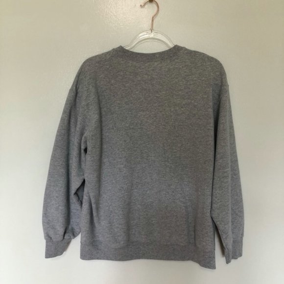 University of Lubec Maine Funny Sweatshirt Crewneck Grey Large - Picture 5 of 5